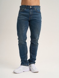 "Hazelwood" Slim Straight Jeans Newton - Mid Navy_10321-02