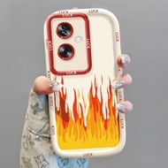 OPPO A79 5G A2 5G Silicon Case Cartoon Fire