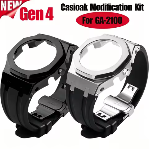Gen4 Modification Kit for Casioak GA-2100 4th Generation Metal Watch & Rubber Watch Strap for G Shoc