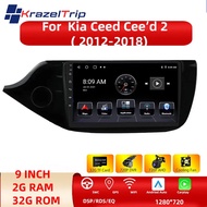 Multimidia Video Player 2 Din Android 13 Car Radio for Kia Ceed Cee'd 2 JD 2012 - 2018 Navigation Ca