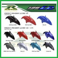 MUDGUARD CARBON/BLACK RAPIDO 100% ORIGINAL YAMAHA LC135 V1 V2 V3 V4 V5 V6 V7 V8 FRONT FENDER / MUDGU