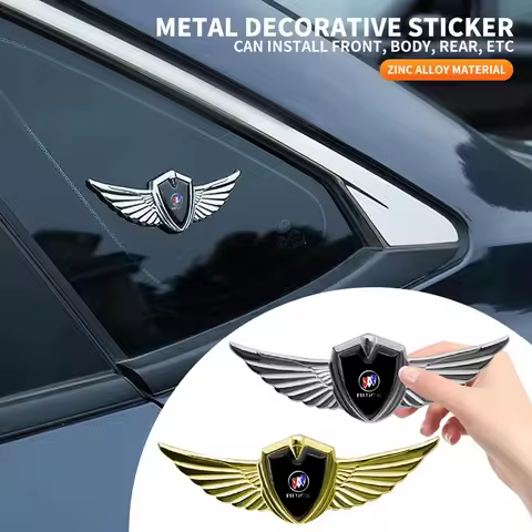 Car Badge Metal Wings Body Decoration Sticker For Buick Excelle GT Verano Regal LaCrosse Encore encl