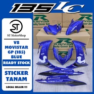 YAMAHA LC-135 LC135 V8 MOVISTAR GP (185) BLUE COVER SET (STICKER TANAM) RAPIDO NEW ACCESSORY AKSESOR