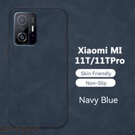 เคส Xiaomi Mi หนังนิ่ม11T 11 T11 Pro เคสโทรศัพท์กล้องของแท้ฝาหนังแกะสุดหรูสำหรับ Xiomi 11T Pro