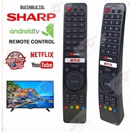 WSS sharp replacment led/Android TV/Netflix/YouTube smart TV remote control/smart TV remote control 345 compatible