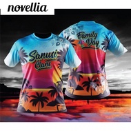 Novellia (READY STOCK ) 2024 New ！Jersey Design baju lelaki FAMILY DAY Men's and women's family T-sh