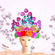 Taiwan Shipment Yangko Headdress Corolla Drama Huadan Dancing Ethnic Square Dance Flower 0C6K