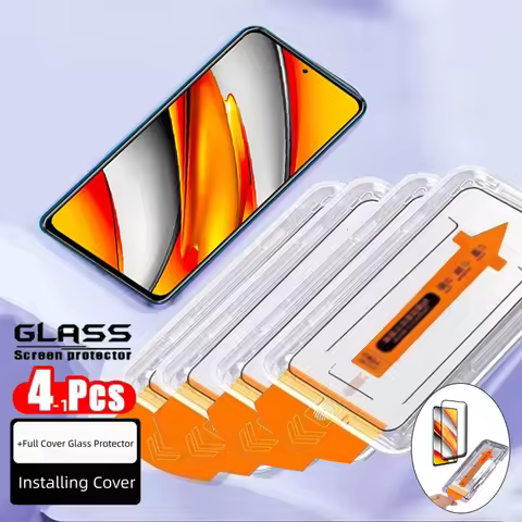 1-4pcs For Poco F3 Glass Xiaomi Poco F3 Tempered Glass 9H Phone Protective Easy Installation Dust Fr