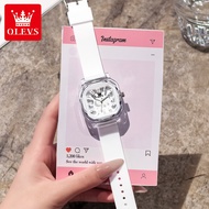 [Ready Stock] OLEVS 3711 Number Jelly Cartoon Silicone Tape High-value Simple Niche Ladies Square Qu