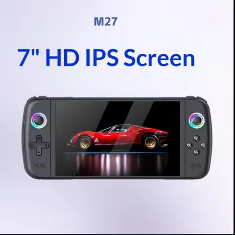 M27 Open Source Handheld Game Console 7 Inch Hd Screen Support Wireless Dual Player Battle Psp Gba A