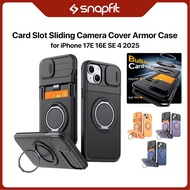 SNAPFIT Case iphone 17E 16E SE 4 2025 MagSafe Card Slot Armor Protection