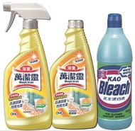 Magiclean萬潔靈浴室清潔劑噴裝500ml+補充裝500ml+花王漂白水600ml