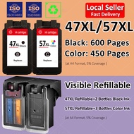Compatible Canon 47XL 57XL Ink Cartridge Canon PG 47 Cartridge Canon CL 57 Ink for  E400 E460 E477 E