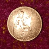 Duit Syiling 1 Sen One Penny Tahun 1914