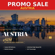 [PROMO] Austria Travel eSIM 50GB-100GB Data | Big Sale | Instant QR | 4G/5G