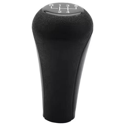 5 speed Manual Plastic Gear Shift Knob 12mm Stick Hole (Black) for Series 1 to 7 X5 E30 E36 E46 E39 