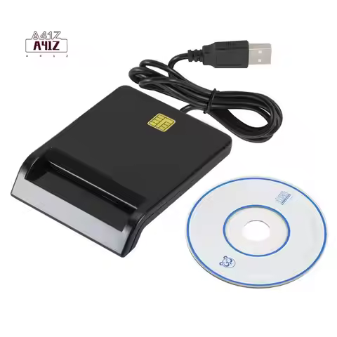 A41Z-Universal Portable Smart Card Reader For Bank Card Card ID CAC DNIE ATM IC SIM Card Reader For 