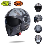 CYRIL Motorcycle Helmet Full Face Open Face Helmets 3/4 Men Women Modular Dual Visor Helmet For Moto