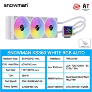 CPU LIQUID COOLER (ระบบระบายความร้อนด้วยน้ำ) SNOWMAN KS120 / KS240 / KS360 For Intel / AMD / Xeon (ข