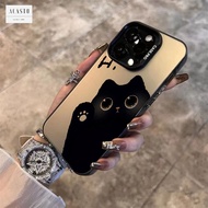 AC062 SOFTCASE SILICONE CASE CASING IMD MACARON HOLOGRAM CAT MOTIF FOR OPPO A54 A55 A57 2022 A77S A6