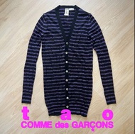 日本製💜 TAO Comme des Garçons 💜 CDG Tricot TAO Kurihara Stripe Knit Cardigan 間條 針織 外套 Punk 龐克 DSM Dover