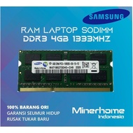 SODIMM DDR3 4GB PC10600 1333Mhz 2RX8 Laptop Memory RAM