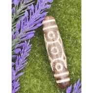 💥Ready Stock💥 53.5mm X12.5mm 水草玛瑙 九眼金刚天珠 Moss Agate Cinnabar 9 Eyed Phurba Dzi Nine Eye King Kong Dz