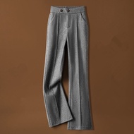 Woolen Flared Pants Pants Flared Pants High Waist Thick Flared Pants