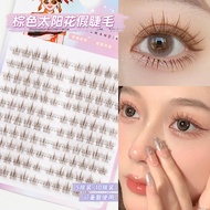 eyelash magnet eyelash glue Bulu mata palsu bunga matahari coklat volum besar Warna karamel kelompok