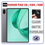 For Honor Pad X8 X8A X8B 10.1 11 inch Clear Matte Anti Blue Paperlike Tab Screen Protector Film