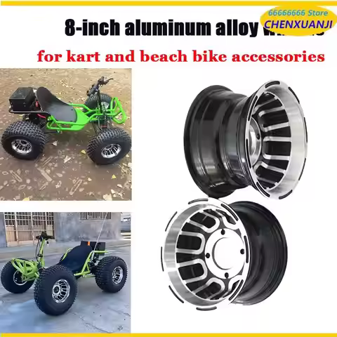 8 Inch Tires Wheel white hub 8 Inch 19X7-8 inch 18* 9.5-8 inch Wheel Rims for ATV parts