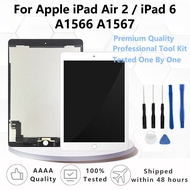 New For Apple iPad Air 2 iPad 6 A1567 / A1566 OEM cable LCD Display Touch Screen  Digitizer Assembly