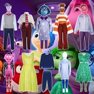 NEW Inside Out 2 Cosplay Anime Cartoon Character Joy Anxiety Costume For Adult Kids Halloween Dance 