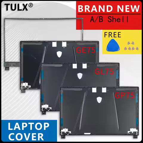 NEW Case For GP75 GE75 GL75 MS-17E4 MS-17E2 Ms-17E5 MS-17E7 Series LCD Back Cover Front Bezel Hinges