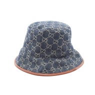 【二手】Gucci GUCCI GG圖案漁夫帽 576371 藍色 其他 GG棉質牛仔漁夫帽 男女通用 二手 A