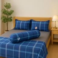 Polly Cotton Pillowcase 50x70 (2 pieces) + Pillowcase 35x100 - Double Zipper, Soft and Smooth - KaiB