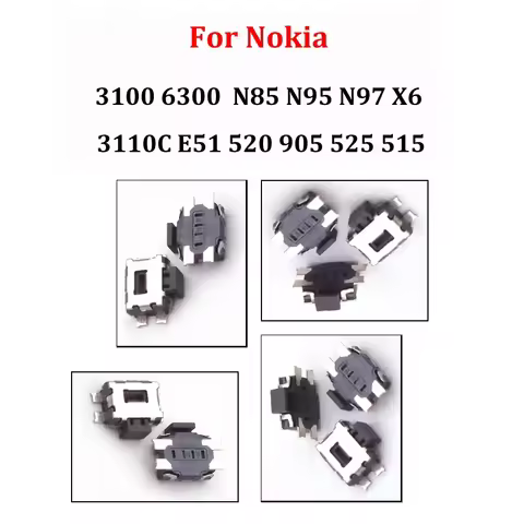 2-100Pcs For Nokia 3100 6300 N85 N95 N97 X6 3110C E51 520 905 525 515 Power Volume Button Connector 