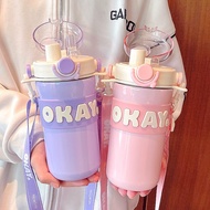 Water Bottles Cute Thermal Water Bottle Stainless Steel Thermos Keep Cold Hot Coffee Bottle