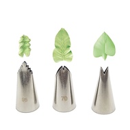 #70#352#95 3pcs/set cream leaf nozzles cake decoration tips icing piping pastry nozzle cake decorati