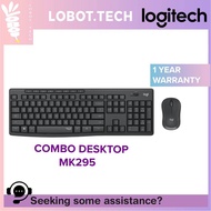 Logitech MK295 Wireless Silent Keyboard + Mouse Combo Desktop