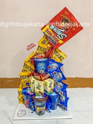 Snack Tower 3 Tingkat Ekonomis Gift Idea Jakarta
