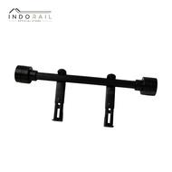 INDORAIL - Full Set Curtain Pole Iron Curtain Minimalist Curtain 100cm 125cm 200cm 250Cm 300cm 400Cm