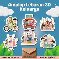 (CONTENTS 6) PREMIUM CUTE FAMILY 3D EID ENVELOPE