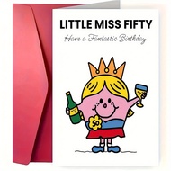 [Coisíní] 50th Birthday Greeting Card Wishes Card With Envelope Greeting Card Text Card Fun Gift