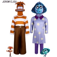 JEROMYZJSU Inside Out2 Costume, Dress Up Anger Inside Out2 Cosplay, Fancy Clothing Sadness Anxiety F