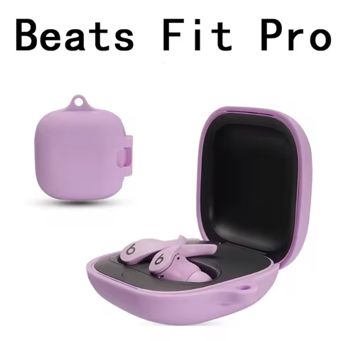 Protective Cover Shockproof Silicone Case for Beats Fit Pro Pure Color Wireless Earphone Case Waterp