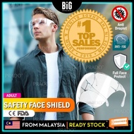 【READY STOCK 1DAY SHIPPING MALAYSIA】FACE SHIELD | KIDS FACE SHIELD | ANTI FOG SAFETY GLASSES | PLASTIC FACE MASK