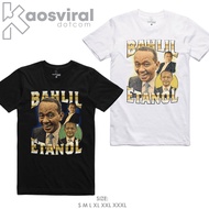 BAHLIL ETANOL VINTAGE PRINTED BOOTLEG T-SHIRT COMBED 30S MEN'S T-SHIRT/ Wanita