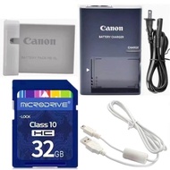 Suitable for Canon SX200 SX210 SX220 SX230 HS Camera Battery+Charger+32G Memory Card