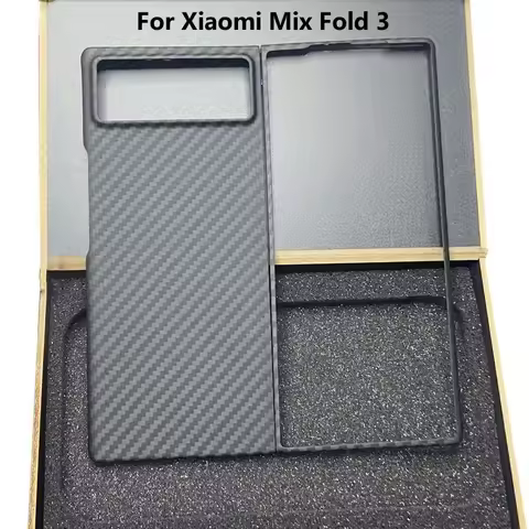 Ultra Thin Case For Xiaomi Mix Fold 3 Case Matte Hard PC Carbon Fiber Texture Pattern Phone Cover Fo